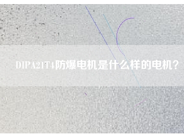 DIPA21T4防爆電機(jī)是什么樣的電機(jī)？