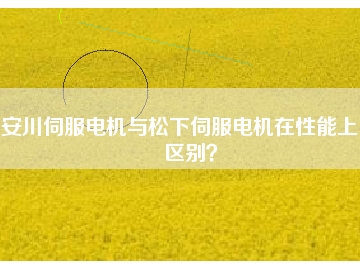 安川伺服電機與松下伺服電機在性能上的區(qū)別？