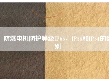 防爆電機(jī)防護(hù)等級IP65，IP55和IP54的區(qū)別