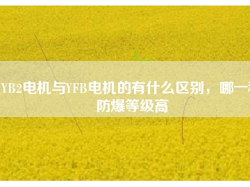 YB2電機(jī)與YFB電機(jī)的有什么區(qū)別，哪一種防爆等級(jí)高