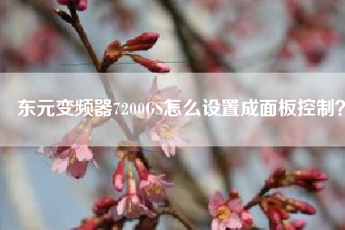 東元變頻器7200GS怎么設(shè)置成面板控制？