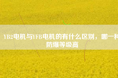 YB2電機(jī)與YFB電機(jī)的有什么區(qū)別，哪一種防爆等級高