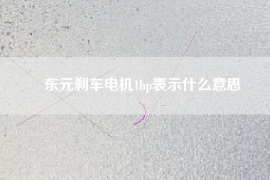 東元?jiǎng)x車(chē)電機(jī)1hp表示什么意思